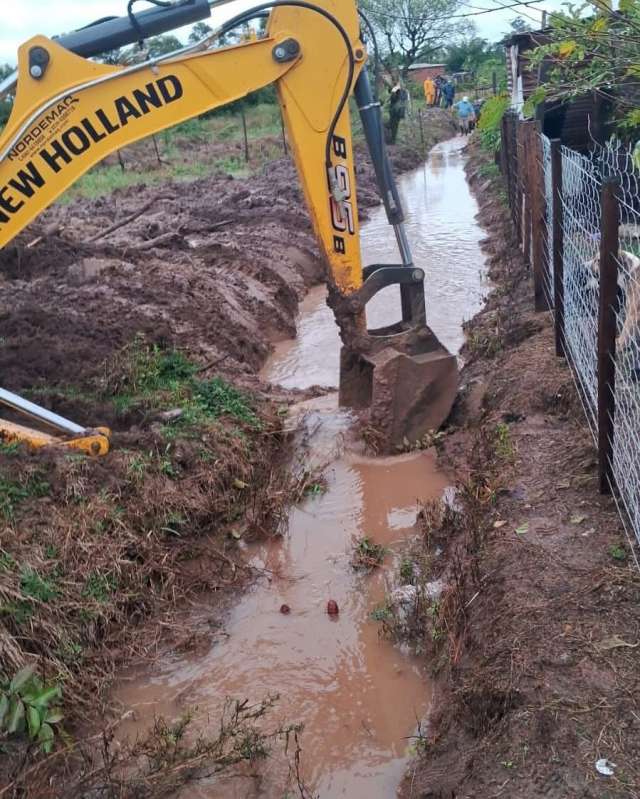 Santo Tomé sufrió un fuerte temporal de viento y lluvia el martes,